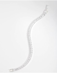 Lovisa - Silver Cubic Zirconia Baguette Tennis Bracelet