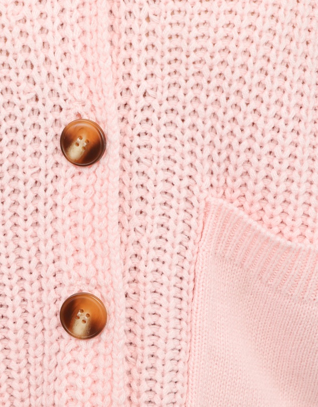 Petal & Pup - Amelia Oversize Collar Button Cardigan - Pink