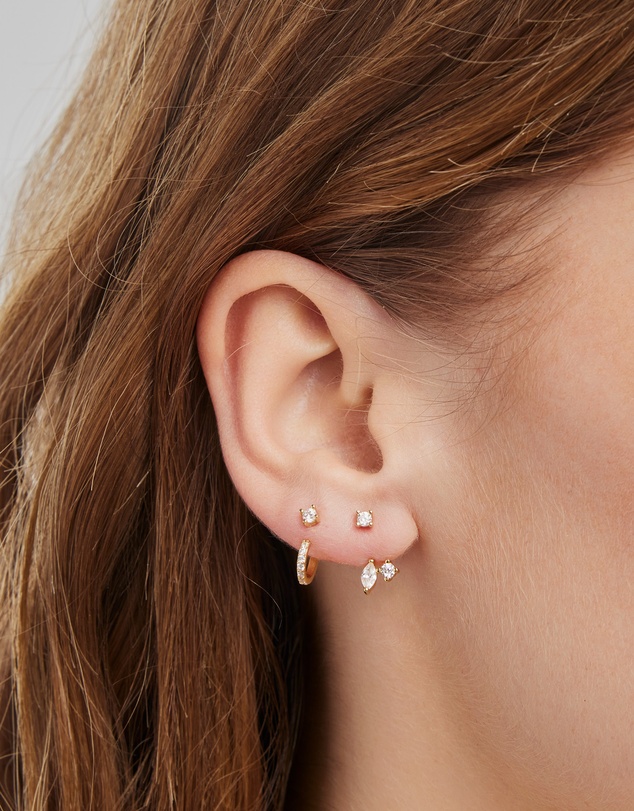 Zoe Olivia - 14K Gold Vermeil Cubic Zirconia Ear Jacket