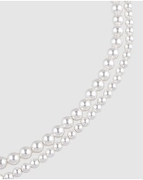 Elli Jewelry - Pearl Bracelet Set in Gold-Plated 925 Sterling Silver