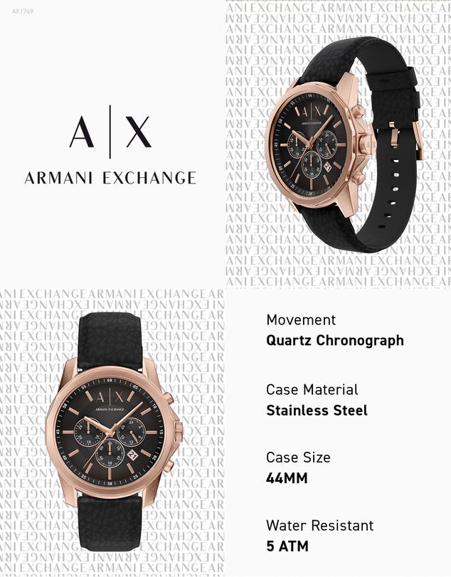 Armani Exchange - Black Chronograph Watch