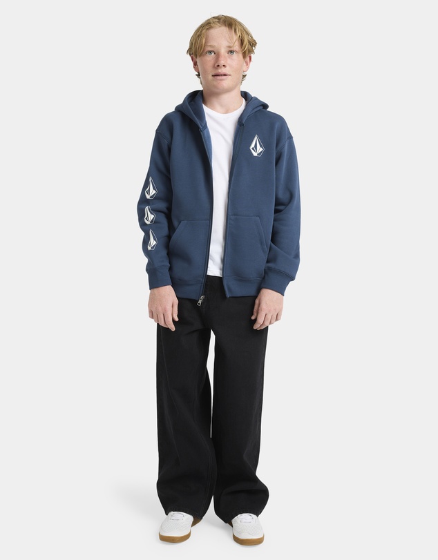 Volcom - Boys 8 to 16 Iconic Stone Zip Up Hoodie