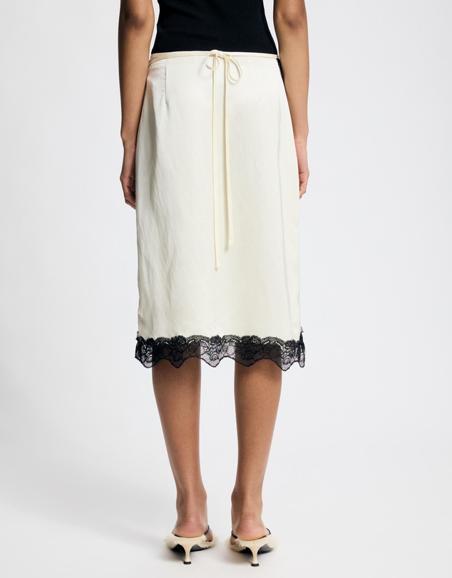 Lover - Thea Lace Trim Wrap Skirt