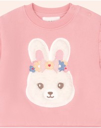 Huxbaby - Flower Field Bunny Sweatshirt - Babies-Kids