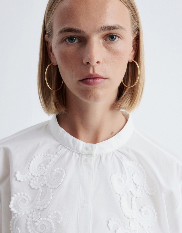 & Other Stories - Cotton Embroidered Blouse