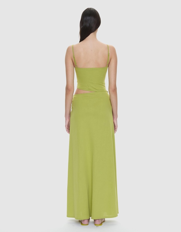 Christopher Esber - Orbit Ruched Disconnect Cascade Dress