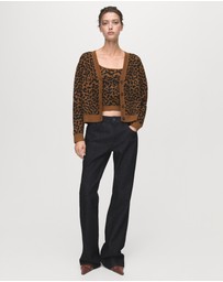 M.N.G - Leopard-Print Knitted Top