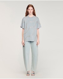 Sandro - Strass Wave Tee Shirt