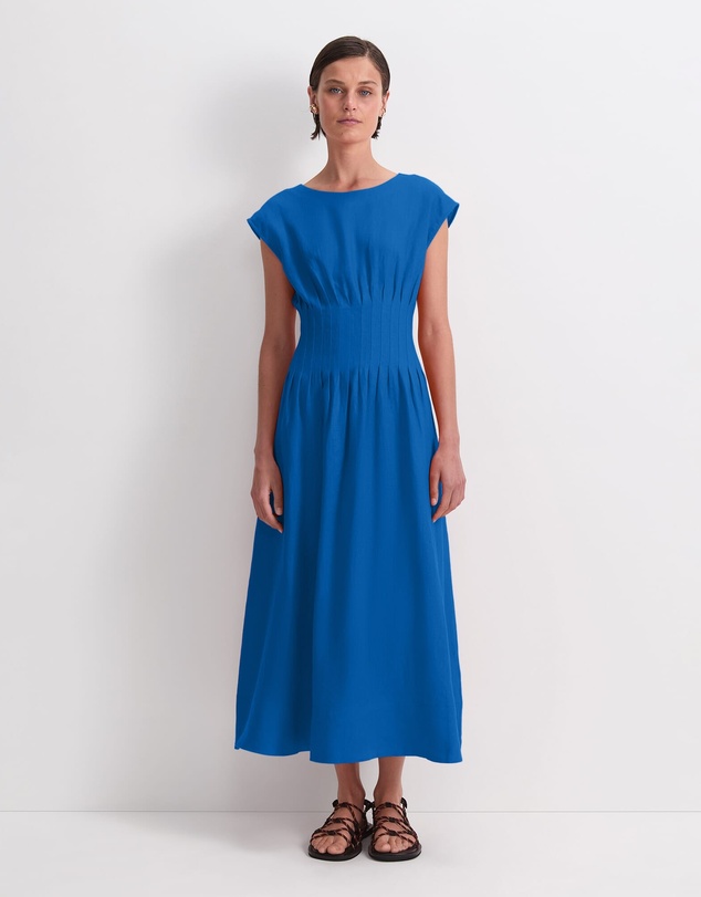 Sportscraft - Ariana Pintuck Linen Dress