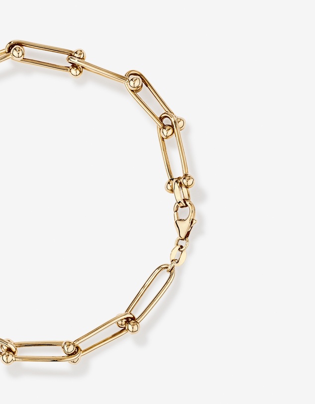 Michael Hill - Ball and Oval Link Bracelet in 10kt Yellow Gold