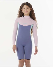 Rip Curl - Kids Dawn Patrol Long Sleeve 2mm Back Zip Spring Suit Wetsuit