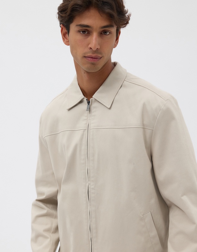 AERE - Recycled Cotton Twill Trucker Jacket