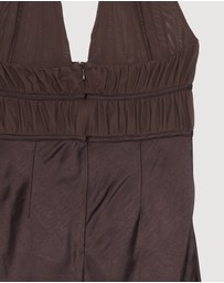 Revibe - Repaired MISHA Celine Mesh And Satin Gown - AU XL