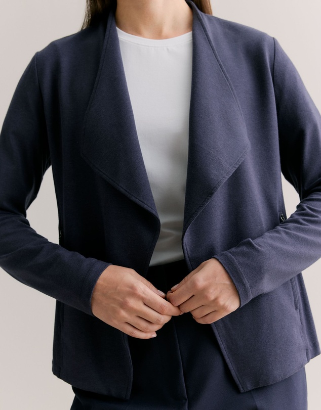 Trenery - Bamboo Viscose Blend Jacket in Night Sky