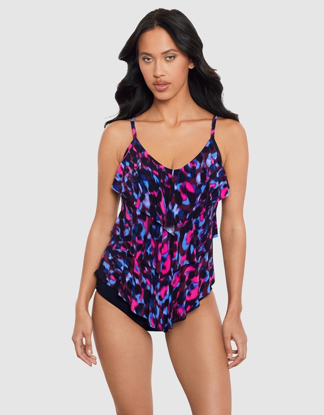 Magicsuit - Cherry Bomb Rita Tiered Soft Cup Tankini Top