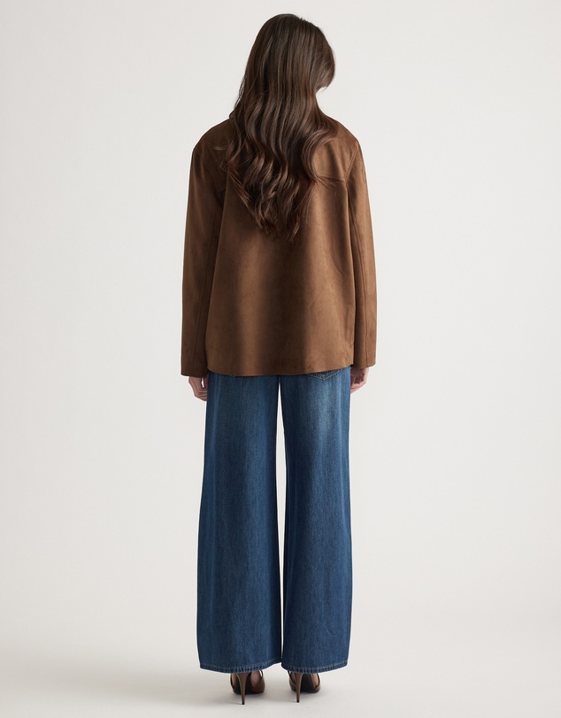 Decjuba - Simone Faux Suede Car Coat