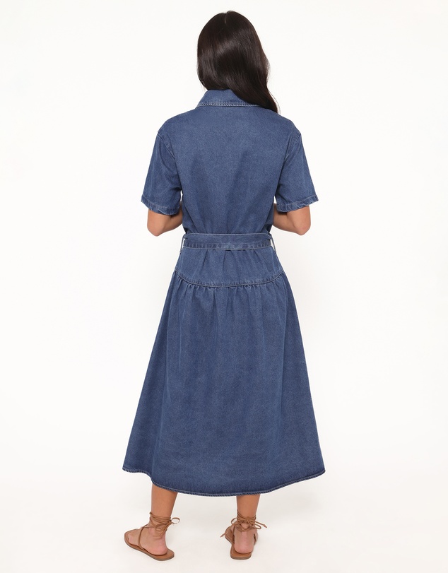 Petal & Pup - Tova Midi Dress - Blue