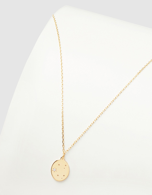 Luna Rae - Solid Gold - Stars of Libra Diamond Necklace