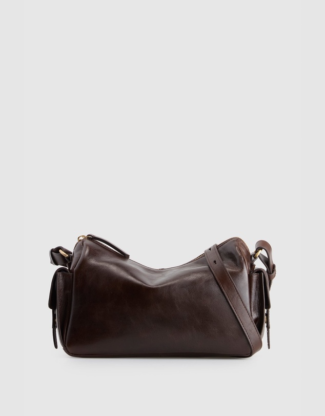 Evity - Narda Leather Pocket Crossbody Bag