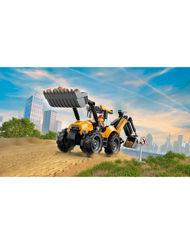 LEGO - 60480 Yellow Backhoe Loader