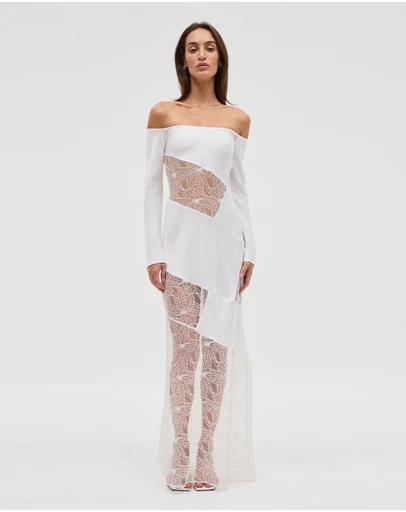 Third Form - Inhale Panel Off Shoulder Dress