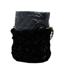 Pre-Loved by Azura Reborn - Pre-Loved Braided Velvet Goatskin Drawstring Bucket
