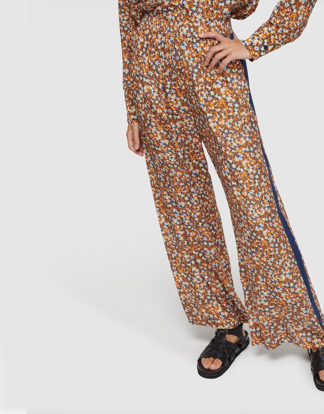 Oxford - Chantel Floral Print Wide Leg Pants