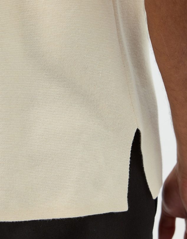 AERE - Deep Cut Knit Polo
