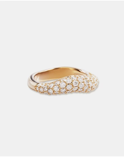 By Charlotte - Crystal Wave Ring