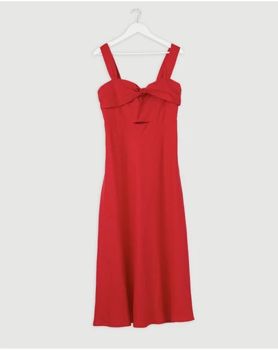 Revibe - Repaired Lover Neroli Twist Bust Midi Dress - AU 14