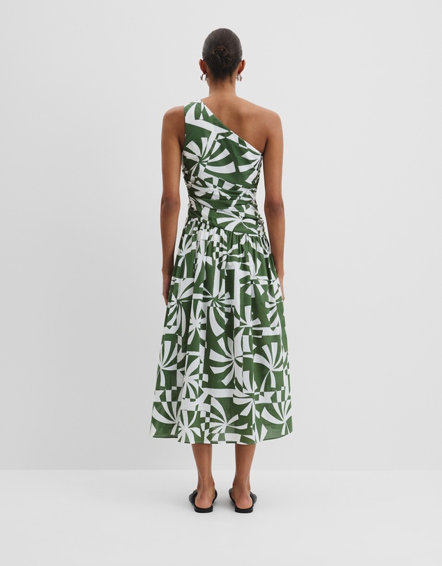 Country Road - Organically Grown Cotton Asymmetric Maxi Dress
