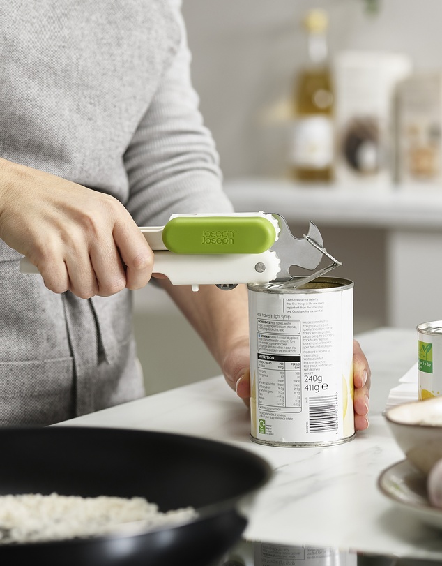 Joseph Joseph - Pivot™ 3-in-1 Can Opener (White/Green)