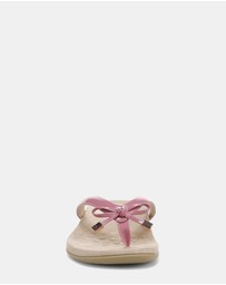 Vionic - Bella Toe Post Sandal - Rhubarb