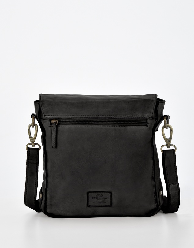 Cobb & Co - Bracewell Washed Leather Flap Over Crossbody