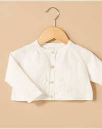Purebaby - Embroidered Cardigan - Babies-Kids