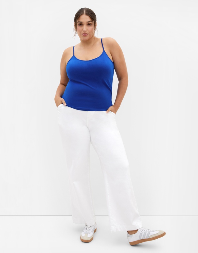 City Chic - Plus size Chloe Basic Cami - cerulean