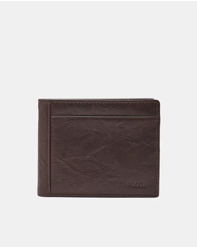 Fossil - Neel Brown Bifold with Flip ID