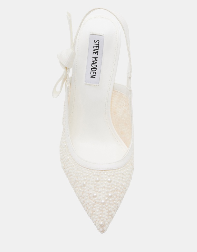 Steve Madden - Bri White Lace Heels