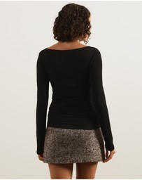 Atmos&Here - Etta Draped Jersey Top