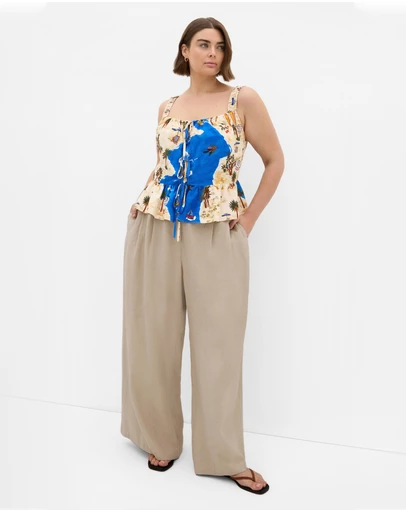 City Chic - Capria Print Top