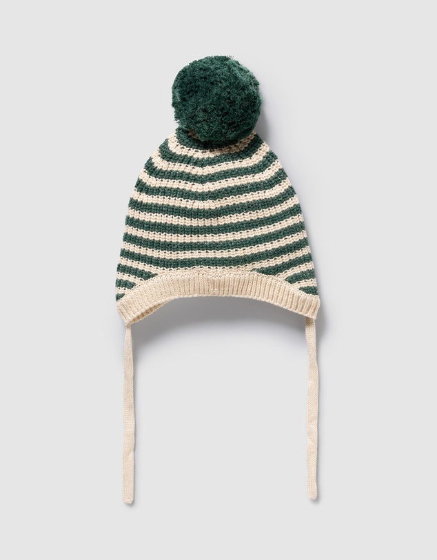 Wilson & Frenchy - Organic Knitted Stripe Bonnet - Babies