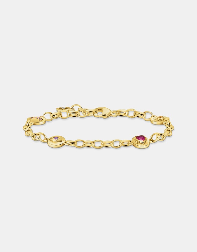 THOMAS SABO - Gold Cosmic Bracelet with Round Elements and Stones