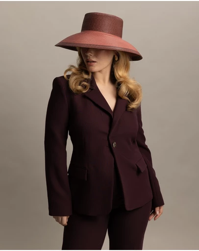 Morgan & Taylor - Kartia Racewear Droop Hat in Rose Pink