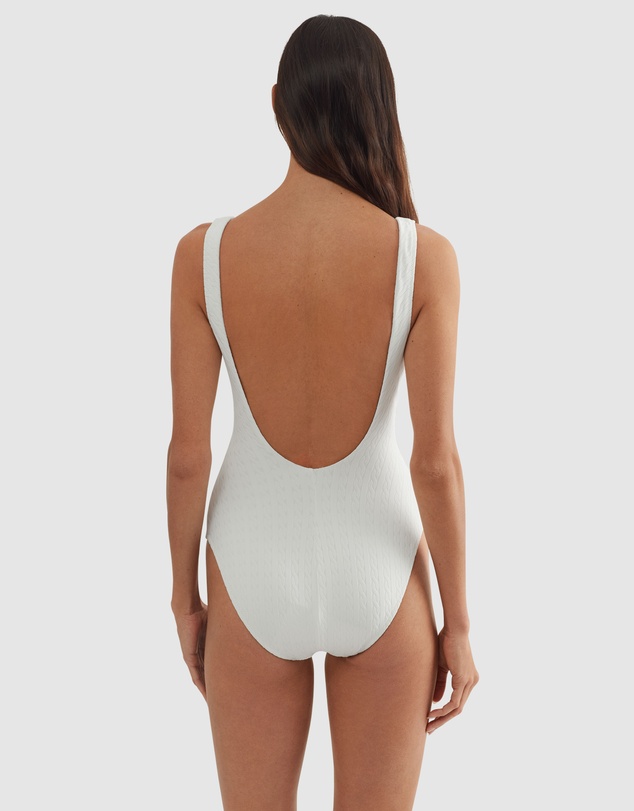 Polo Ralph Lauren - Cable Jacquard Martinique Low Back Swimsuit