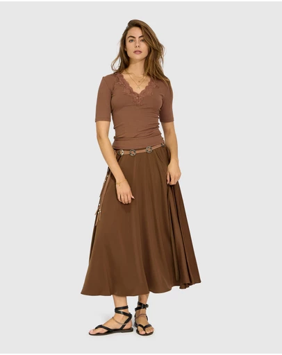 Belle & Bloom - Move with Me Maxi Skirt