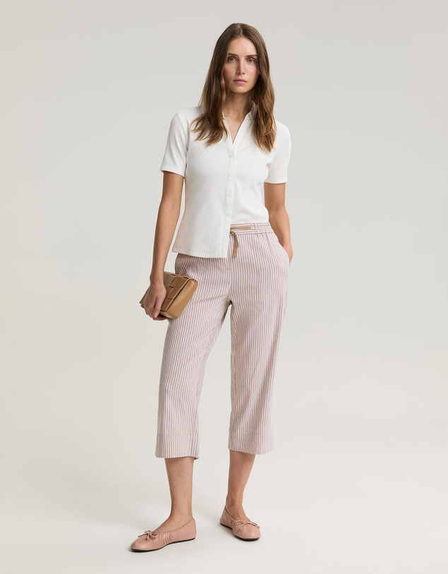 Sportscraft - Rosa Crop Linen Pant