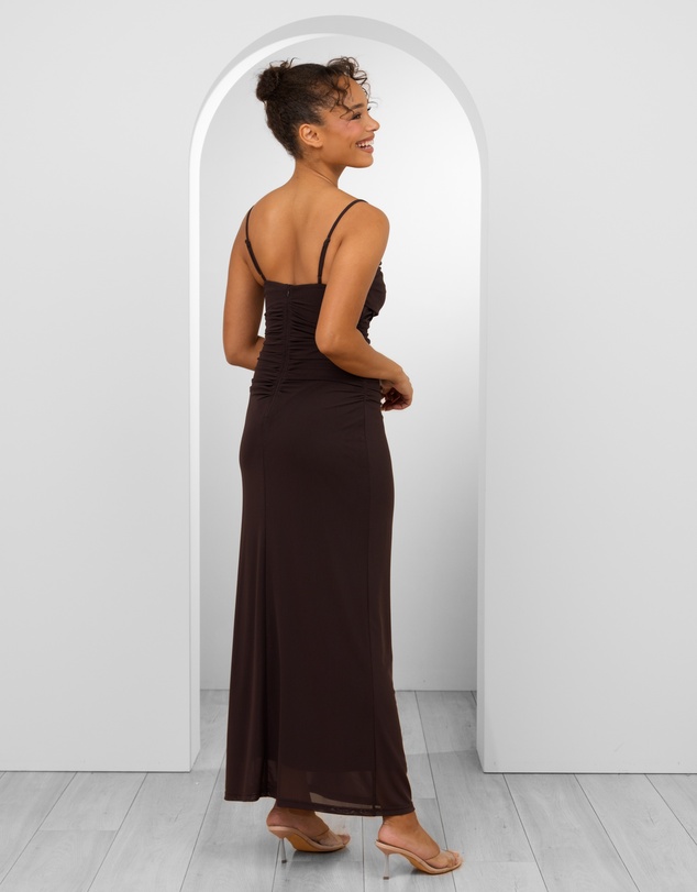 Pilgrim - Orlando Cowl Neck Mesh Gown