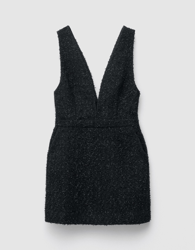 & Other Stories - Textured V-Neck Mini Dress