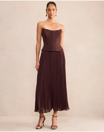 Forever New - August Pleated Corset Midi Dress