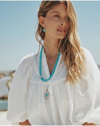 THOMAS SABO - THOMAS SABO Necklace with Imitation Turquoise Beads